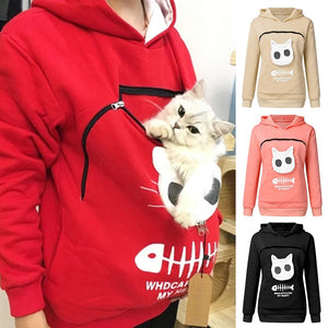 SWEATSHIRT CAT POUCH HOODIE