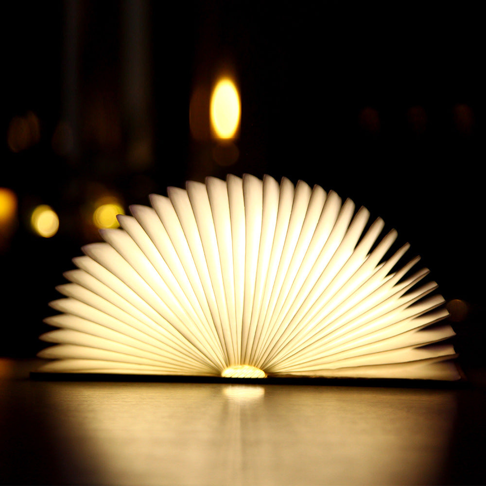 Portable Foldable Wooden LED Magnetic Book Desk Lamp