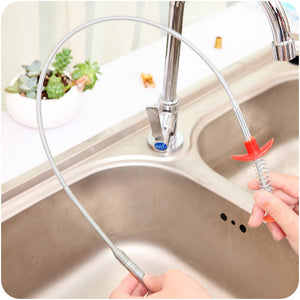 Flexible Sink Claw Cleaning Kitchen Tools Pipeline Dredge Bend Sink Spring  Grips