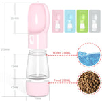 Portable Doggy Water Bottle Multifunction Dog Food Water