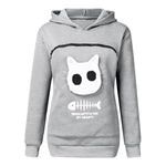 SWEATSHIRT CAT POUCH HOODIE