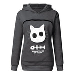 SWEATSHIRT CAT POUCH HOODIE