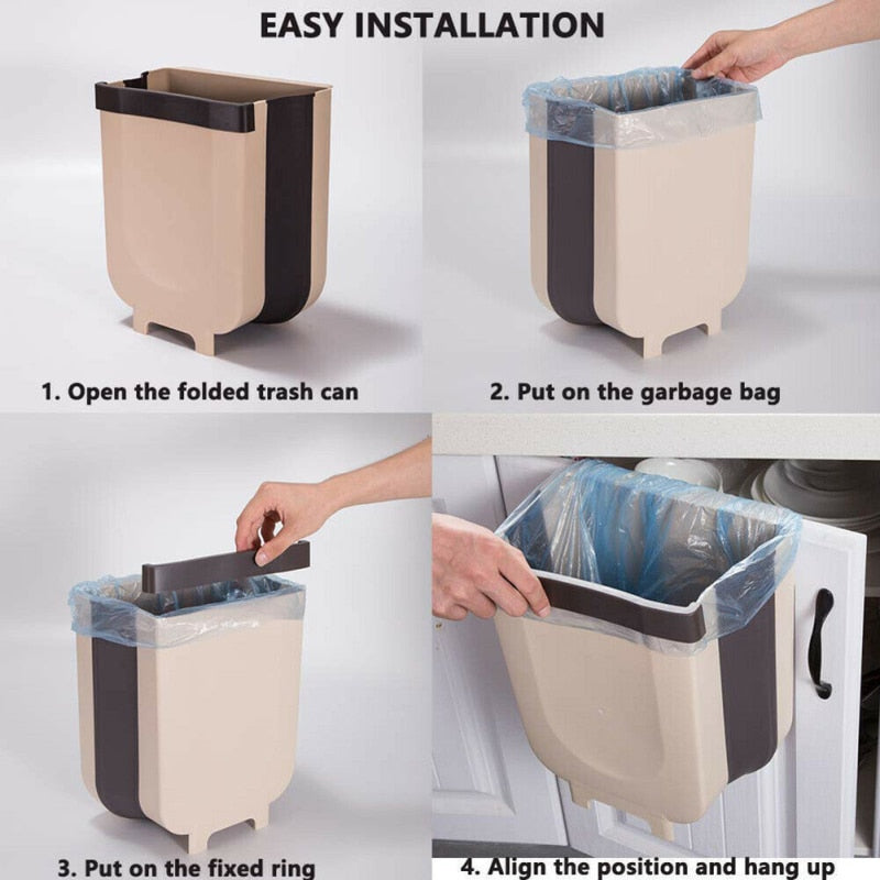 Creative Wall Mounted Folding Waste Bin