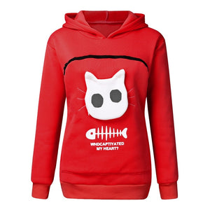 SWEATSHIRT CAT POUCH HOODIE